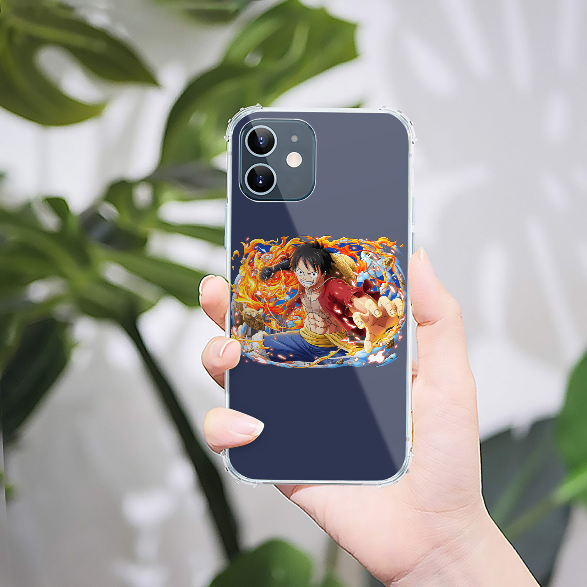 （画像用） ワンピース モンキー・D・ルフィ ONE PIECE Monkey D. Luffy 【iPhone 12シリーズ対応】透明スマホケース（クリアソフトケース）